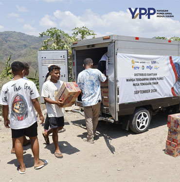 YPP Emtek Media Jangkau Manggarai Timur Salurkan Bantuan Gempa nduga dan Layanan Psikososial Anak